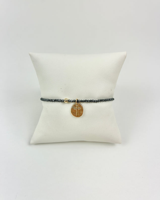 Enewton Faceted Hematite 2mm Inspire Small Charm Bracelet Bracelets in at Wrapsody