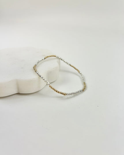 Enewton Faceted Bright Silver Hematite Blissful 2mm Bracelet Bracelets in at Wrapsody