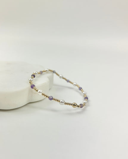 Enewton Pearl Sincerity 4mm Bracelet Amethyst Bracelets in at Wrapsody