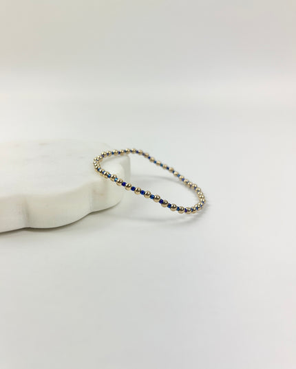 Enewton Hope Grateful 3mm Bracelet Blue Metallic Bracelets in at Wrapsody