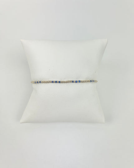 Enewton Hope Joy 2mm Bracelet Blue Metallic Bracelets in at Wrapsody