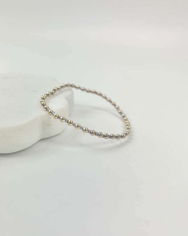 Enewton Hope Grateful 3mm Bracelet Taupe With A Twist Bracelets in at Wrapsody