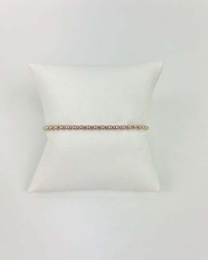 Enewton Hope Grateful 3mm Bracelet Pink Metallic Bracelets in at Wrapsody