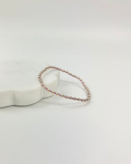 Enewton Hope Grateful 3mm Bracelet Pink Metallic Bracelets in at Wrapsody