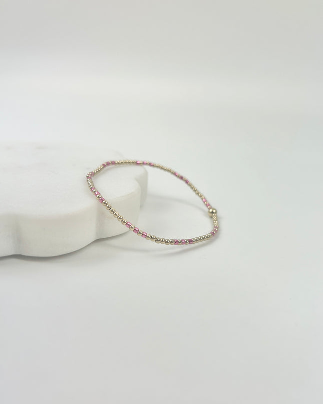 Enewton Hope Joy 2mm Bracelet Pink Metallic Bracelets in at Wrapsody