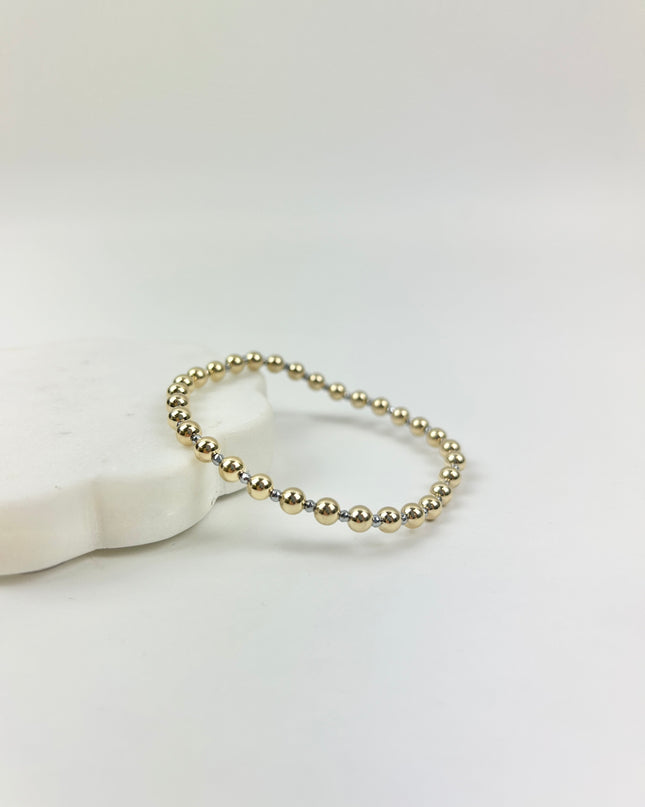 Extends Faceted Silver Hematite Grateful 5mm Bracelet Bracelets in at Wrapsody