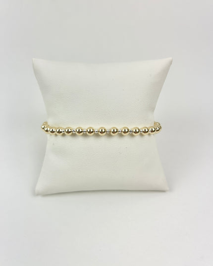 Extends Faceted Bright Silver Hematite Grateful 5mm Bracelet Bracelets in at Wrapsody