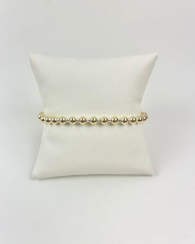 Extends Faceted Bright Silver Hematite Grateful 5mm Bracelet Bracelets in at Wrapsody