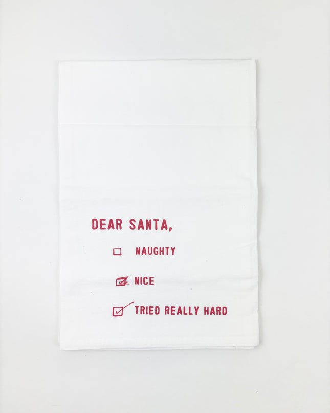 Santa Checklist Kitchen Towel Kitchen Towels in at Wrapsody