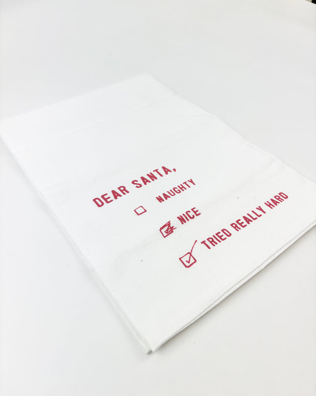 Santa Checklist Kitchen Towel Kitchen Towels in at Wrapsody