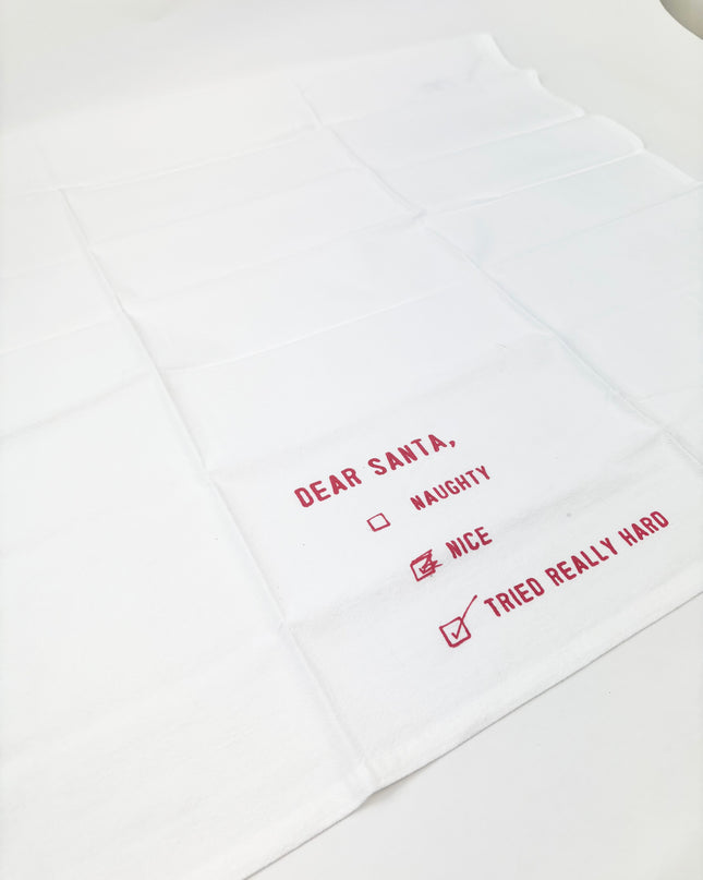 Santa Checklist Kitchen Towel Kitchen Towels in at Wrapsody