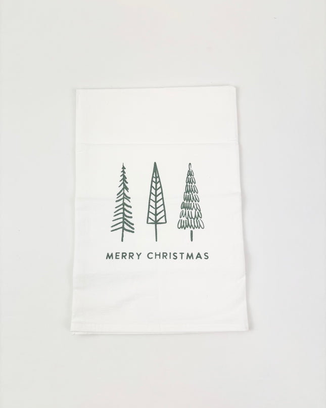 Merry Christmas Trees Kitchen Towel Kitchen Towels in at Wrapsody