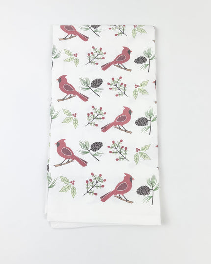 Christmas Cardinals Kitchen Towel Kitchen Towels in at Wrapsody