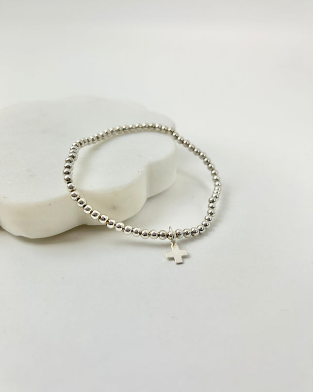 Enewton Sterling Silver Signature Cross Charm 3mm Bracelet Bracelets in at Wrapsody