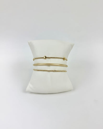 Enewton Classic Dainty Bliss Bar Textured Bracelet Stack Bracelets in at Wrapsody