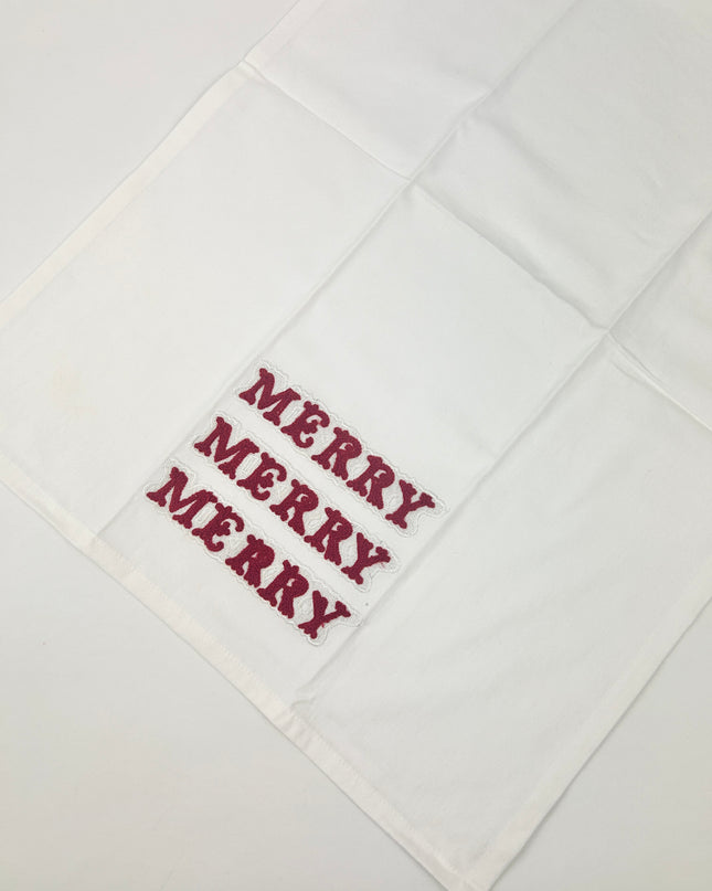 Merry Merry Merry Tea Towel Kitchen Towels in at Wrapsody