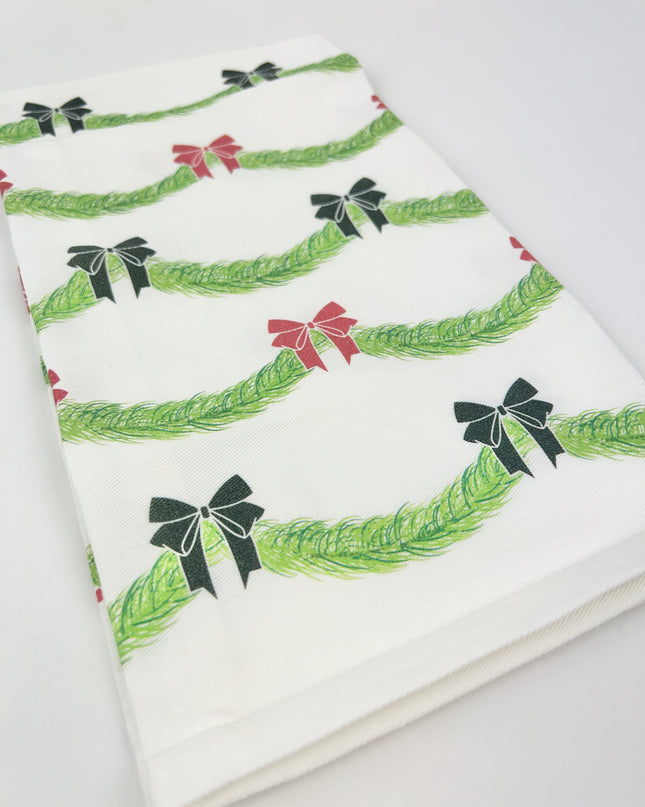 Holiday Garland Kitchen Towel Kitchen Towels in at Wrapsody