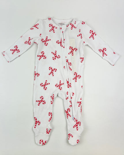 Angel Dear Candy Canes 2-Way Zipper Footie Baby in at Wrapsody