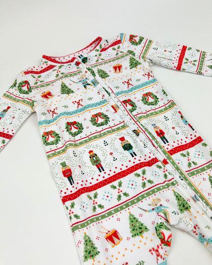 Angel Dear Nutcracker Fair Isle 2-Way Zipper Footie Baby in at Wrapsody
