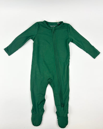 Angel Dear Hunter Green 2-Way Zipper Footie Baby in at Wrapsody