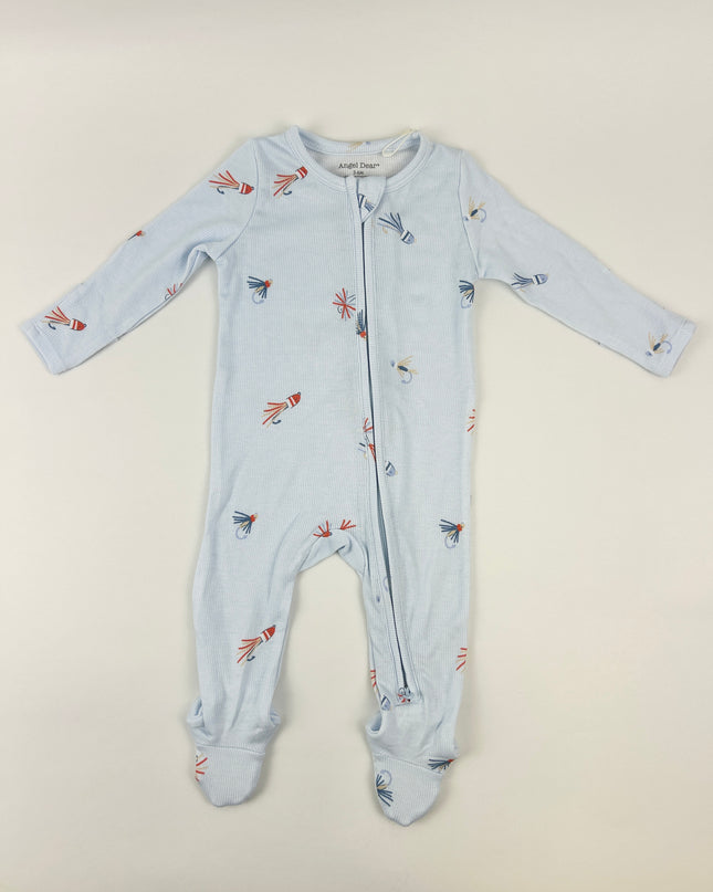 Angel Dear Fly Fishing Lures 2-Way Zipper Footie Baby in at Wrapsody