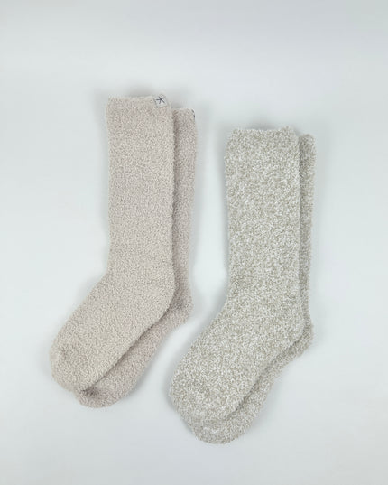 Barefoot Dreams CozyChic Stone Sock Set Loungewear in at Wrapsody