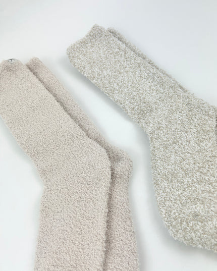 Barefoot Dreams CozyChic Stone Sock Set Loungewear in at Wrapsody