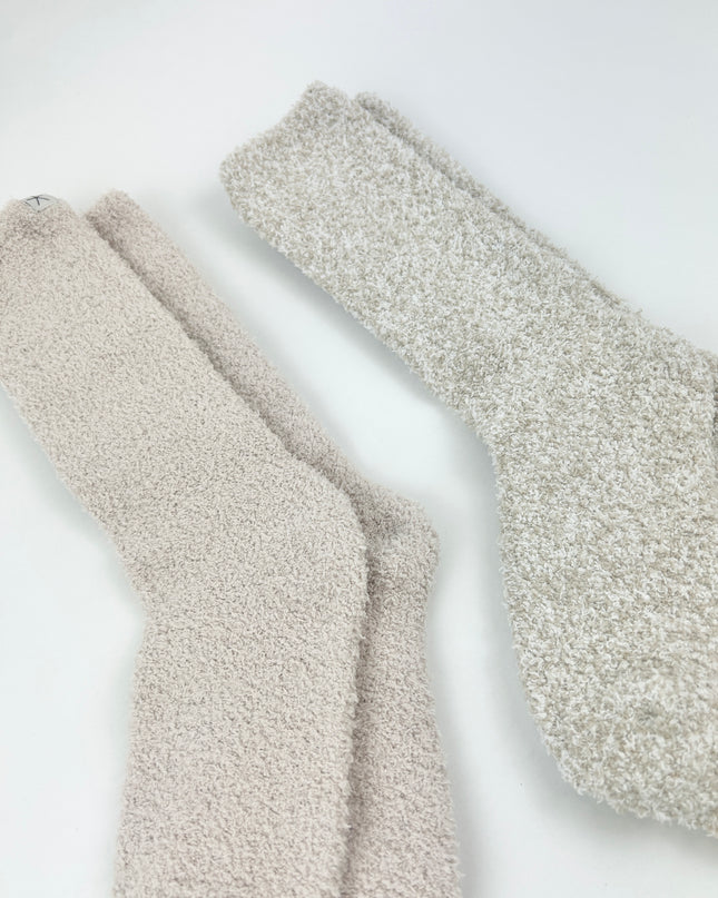 Barefoot Dreams CozyChic Stone Sock Set Loungewear in at Wrapsody