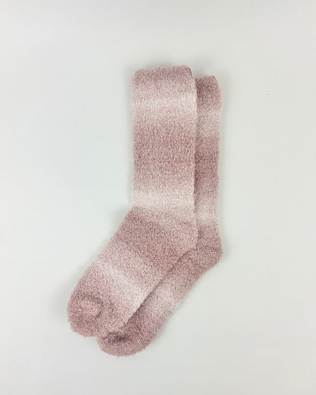 Barefoot Dreams CozyChic Teaberry Spacedye Socks Loungewear in at Wrapsody