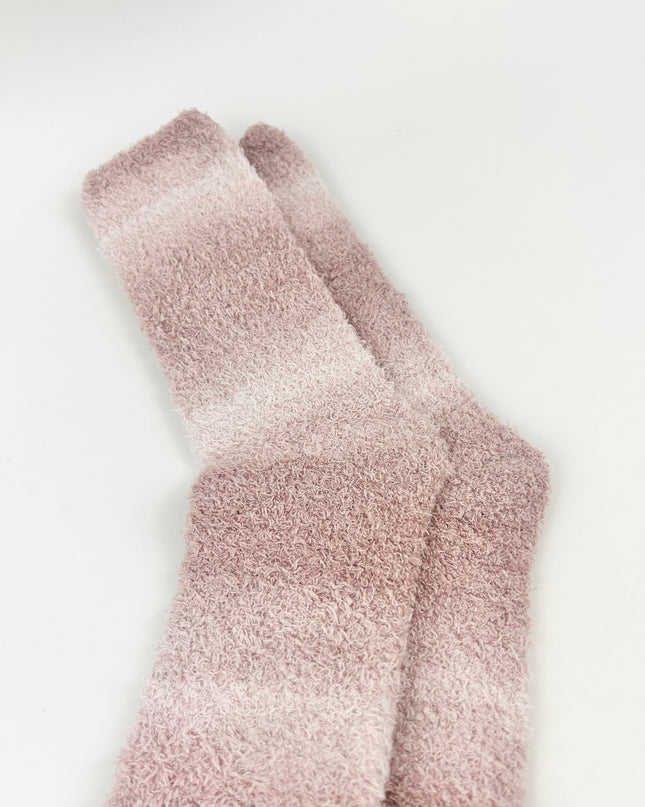 Barefoot Dreams CozyChic Teaberry Spacedye Socks Loungewear in at Wrapsody