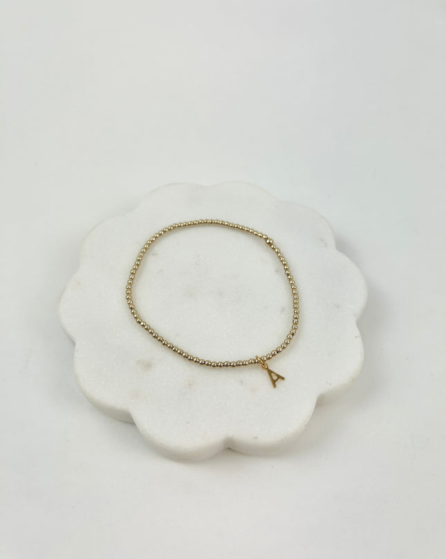 Enewton Respect Initial Charm Gold 2mm Bracelet Bracelets in at Wrapsody