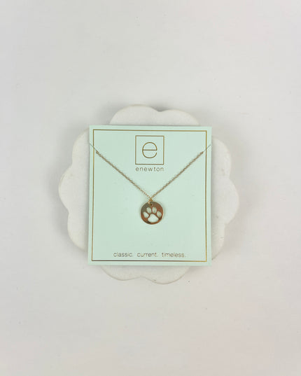 Enewton Paw Charm Gold 16" Necklace Necklaces in at Wrapsody
