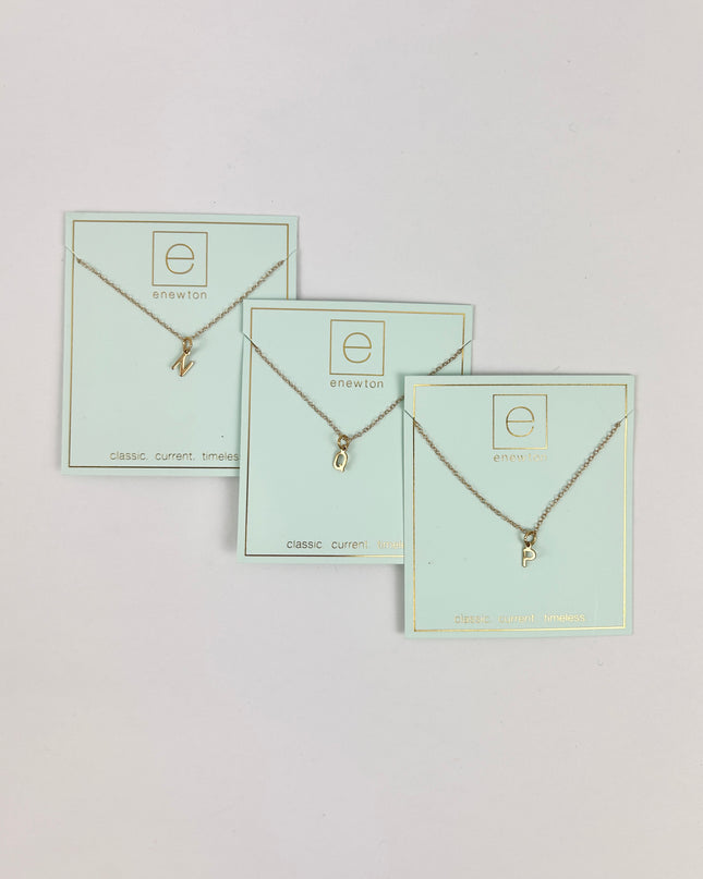 Enewton Respect Initial Charm Gold 16" Necklace Necklaces in at Wrapsody