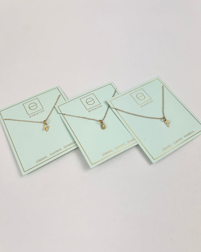 Enewton Respect Initial Charm Gold 16" Necklace Necklaces in at Wrapsody