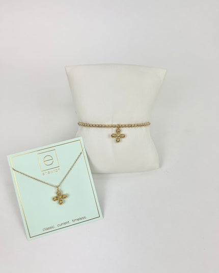 Enewton Signature Cross Gold Beaded Necklace/Bracelet Duo Necklaces in at Wrapsody
