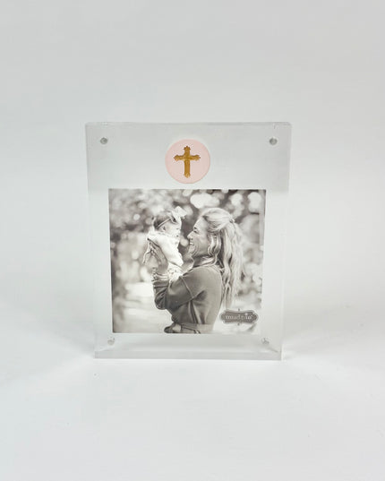 Pink Cross Medallion Acrylic Frame Picture Frames in at Wrapsody