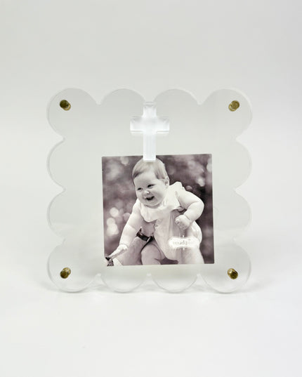 Clear Acrylic Frame with Cross Picture Frames in at Wrapsody