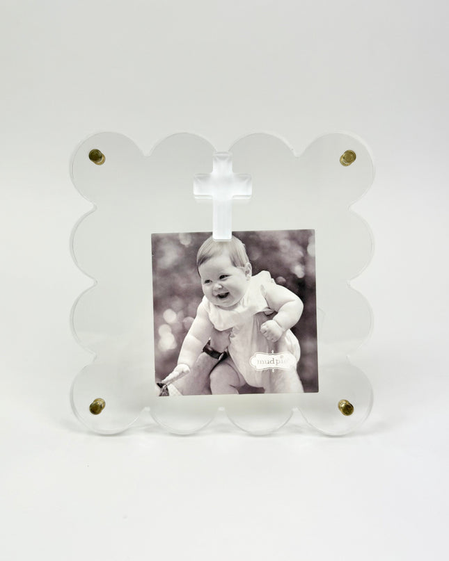 Clear Acrylic Frame with Cross Picture Frames in at Wrapsody