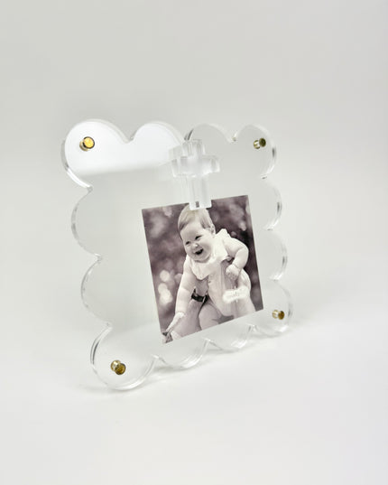 Clear Acrylic Frame with Cross Picture Frames in at Wrapsody