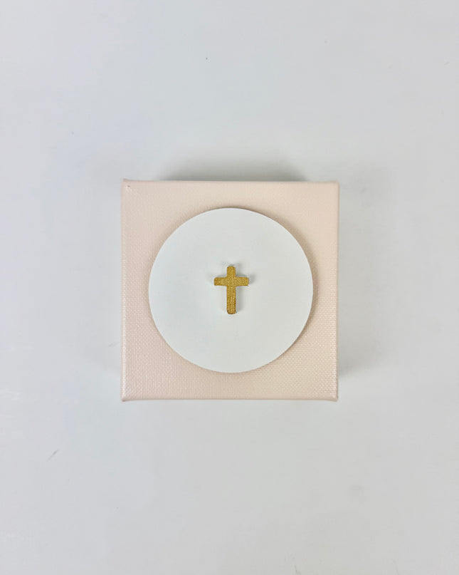 Pink Canvas with Tiny Cross Intaglio Home Decor in at Wrapsody