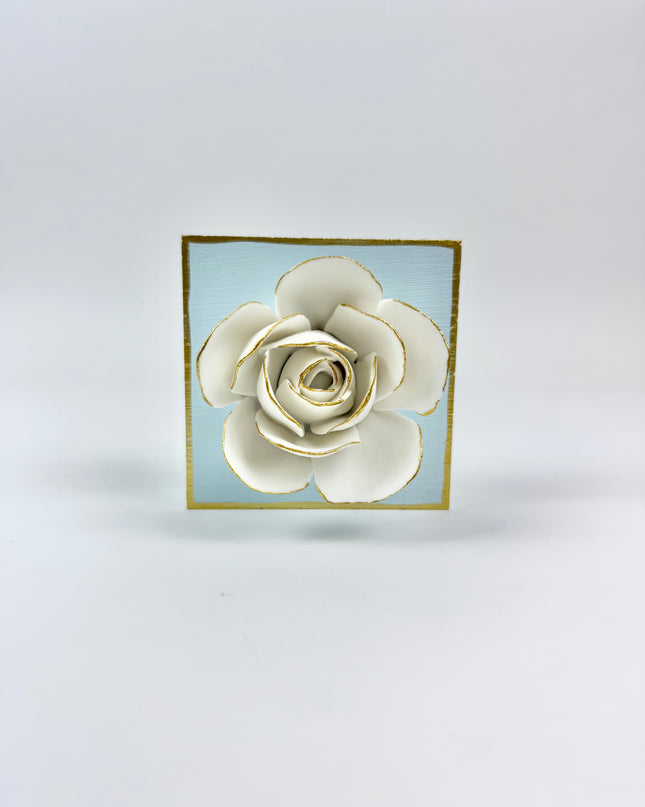 Blue Flower Plaque Home Decor in at Wrapsody
