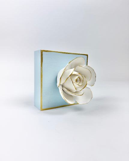 Blue Flower Plaque Home Decor in at Wrapsody