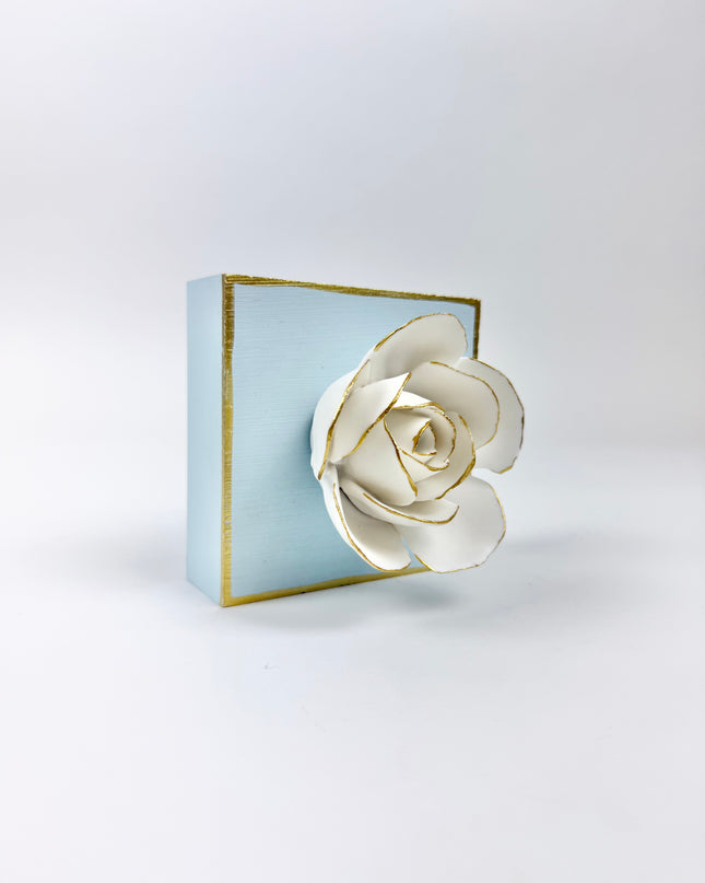 Blue Flower Plaque Home Decor in at Wrapsody