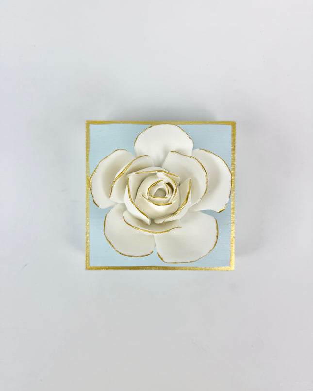 Blue Flower Plaque Home Decor in at Wrapsody