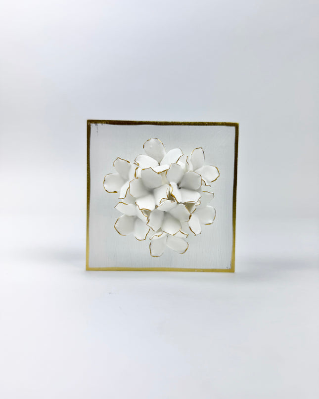 White Flower Plaque Home Decor in at Wrapsody