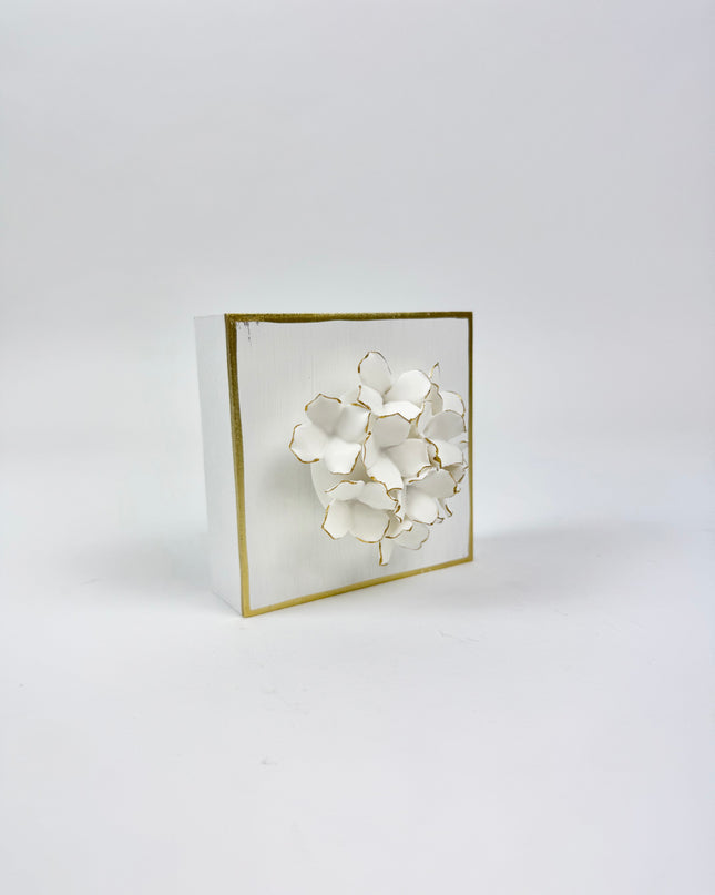 White Flower Plaque Home Decor in at Wrapsody