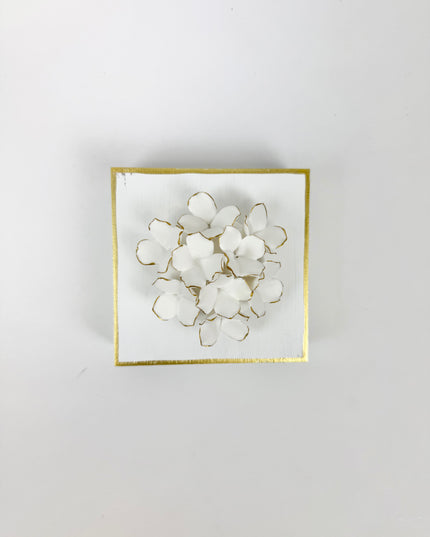 White Flower Plaque Home Decor in at Wrapsody