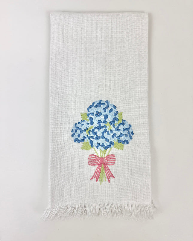Hydrangea Fringe Towel Kitchen Towels in at Wrapsody