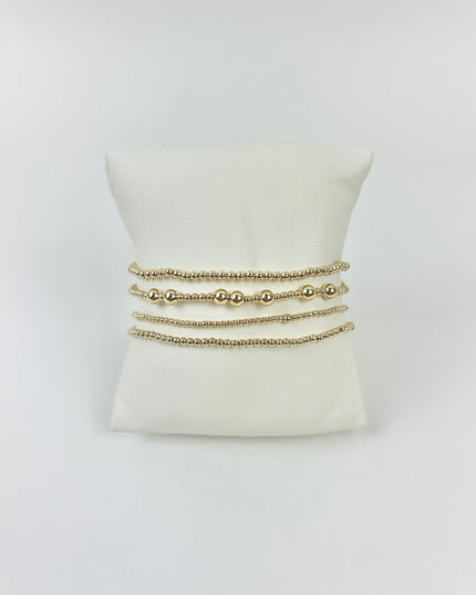 Extends Hope Gold 5mm Bracelet Stack Bracelets in at Wrapsody