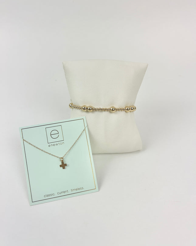 Enewton Gold Signature Cross 16" Necklace Duo Necklaces in at Wrapsody